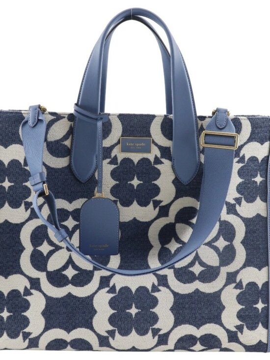 kate spade Handbags - Kate Spade Manhattan Chenille Large Tote Tote Bag K9959 spade flower light...